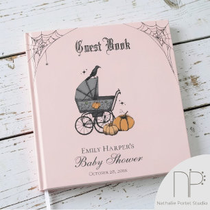 Livre D'or Fête de Bébé Photo Fille Rose Un Bébé se Prépare