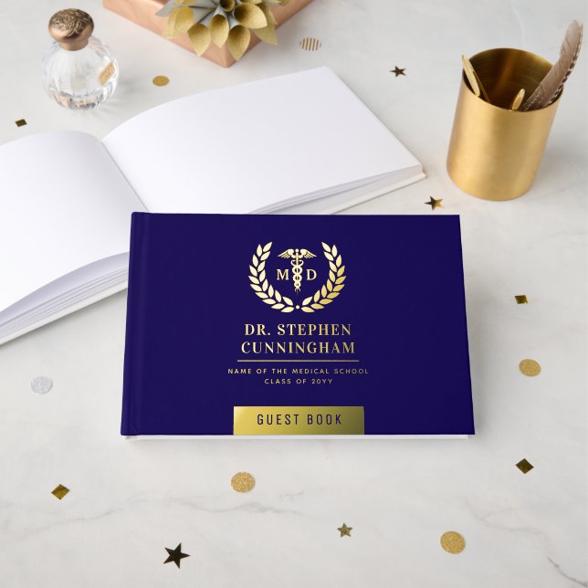 Livre D'or Fête de graduation de l'école MD Med (Recto ouvert)