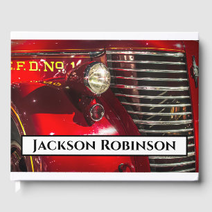 Livre D'or Fête de la vie du Camion-feu vintage
