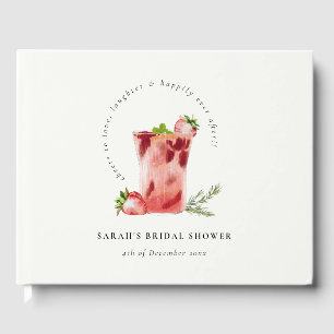 Livre D'or Fête de Mariage avec Cocktail Margaritas Rose aux 