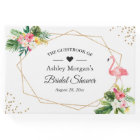 Fête de mariage Flamingo Feuilles Florales Tropica