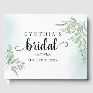 Livre D'or Fête des mariées Boho Dusty Blue Eucalyptus