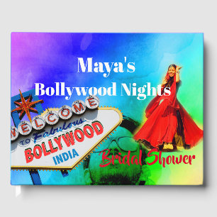 Livre D'or Fête des mariées Bollywood Indien coloré moderne