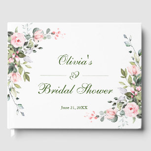 Livre D'or Fête des mariées Rose Eucalyptus Rose