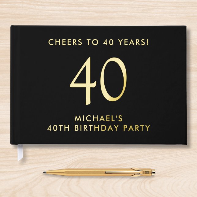 Livre D'or Fête élégante des 40 ans (Créateur téléchargé)