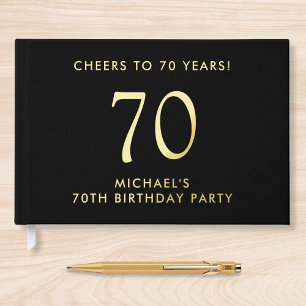Livre D'or Fête élégante des 70 ans pour homme