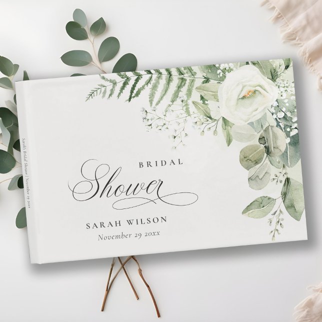 Livre D'or Feuillage de verdure de eucalyptus de mariage (Créateur téléchargé)