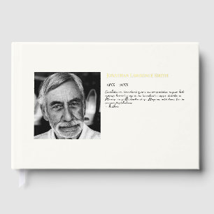 Livre D'or Feuille d'or photo citation célébration funéraire 