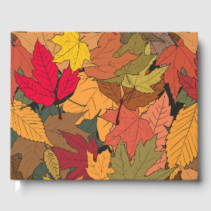Livre D'or Feuilles d'automne colorées