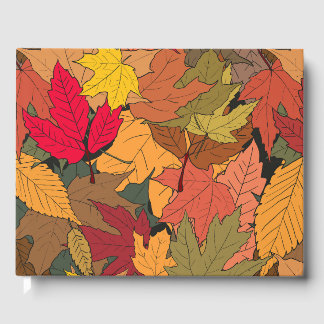 Livre D'or Feuilles d'automne colorées