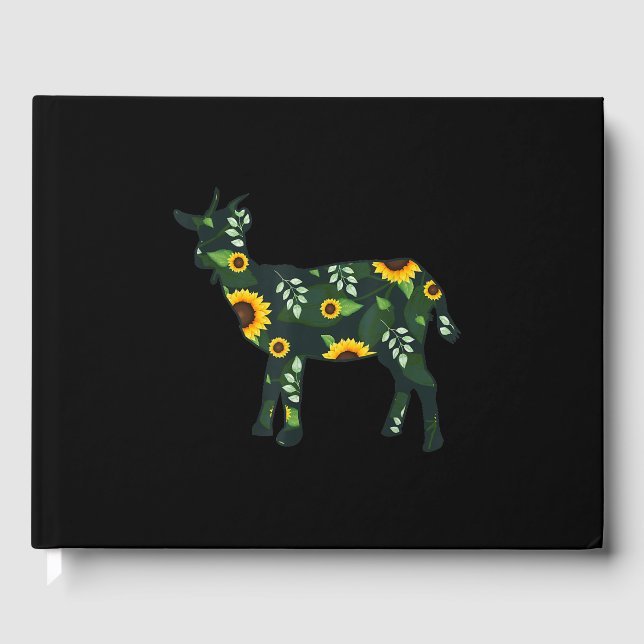 Livre D'or Fille de tournesol Chèvre florale Kid Hawaiian (Recto)