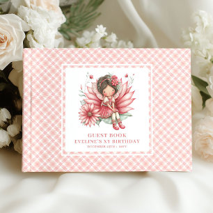 Livre d'or Fille Fée Radieuse Anniversaire Rose Bl