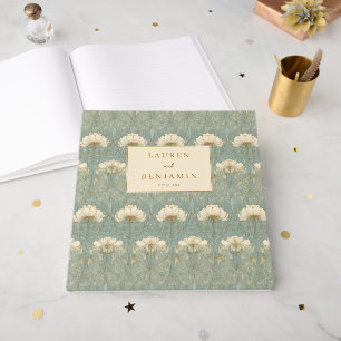 Livre D'or Fleur botanique sarcelle élégante