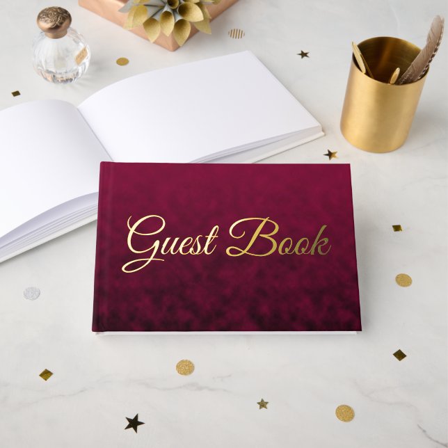 Livre D'or Fleur Écrasée (Recto ouvert)
