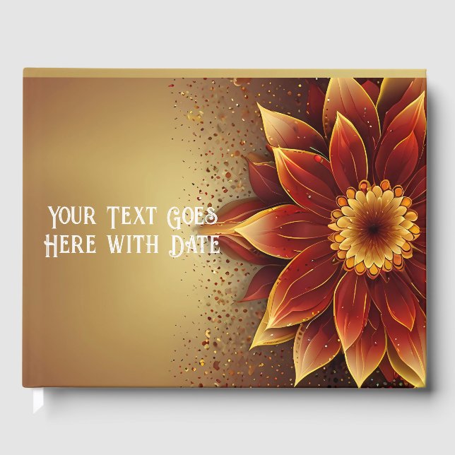 Livre D'or Fleur éternelle : Une célébration intemporelle de  (Recto)