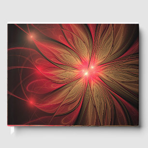 Livre D'or Fleur fractale de fansy rouge