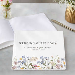 Livre D'or Fleur sauvage de printemps coloré Meadow Garden Ma