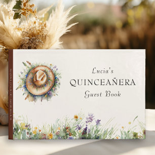 Livre D'or Fleur sauvage floral rustique Cowgirl Casquette Qu