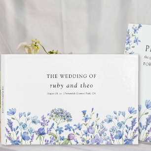 Livre D'or Fleur sauvage périphérique Élégant Mariage floral