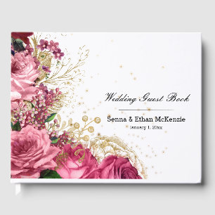 Livre D'or Fleurs Chic Glam Modernes