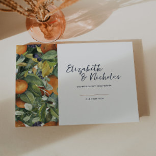 Livre D'or Fleurs d'agrumes   Mariage botanique