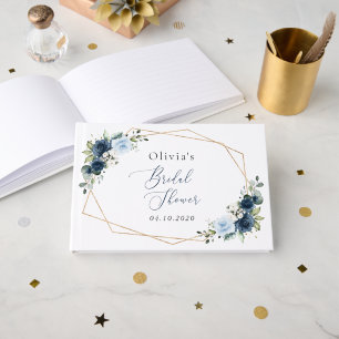 Livre D'or Fleurs de marine, Fleurs bleues, Boho, Fête des ma