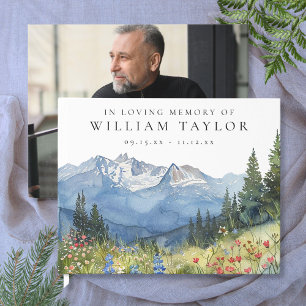 Livre D'or Fleurs de montagne en souvenir affectueux Photo fu