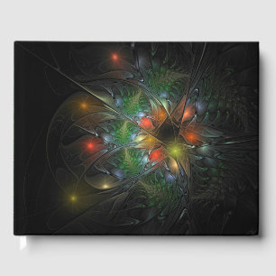 Livre D'or Fleurs imaginaires fractales douces et tendres