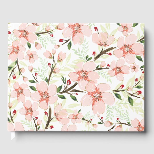 Livre D'or Fleurs roses (Recto)