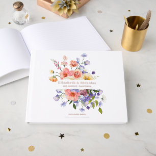 Livre D'or Flirt Floral Meadow   Mariage d'été