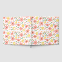 Livre d'or floral aquarelle fantaisiste