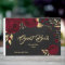 livre d'or floral feuille chic bordeaux