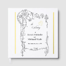 Floral Frame Calligraphy Wedding