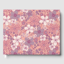 Floral rose et violet pastel