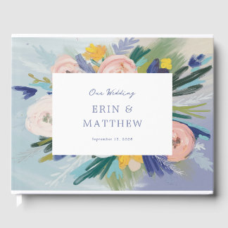 Livre D'or Florales peintes Pastel et Mariage photo