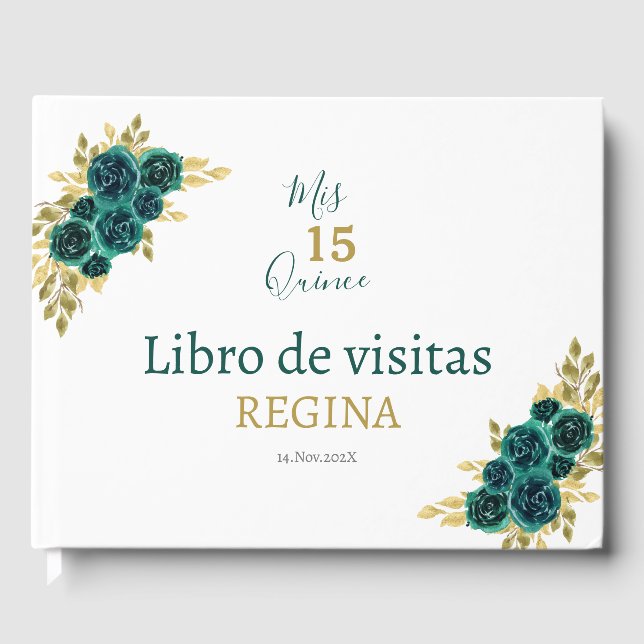 Livre D'or Flore verdoyante Quinceañera (Recto)