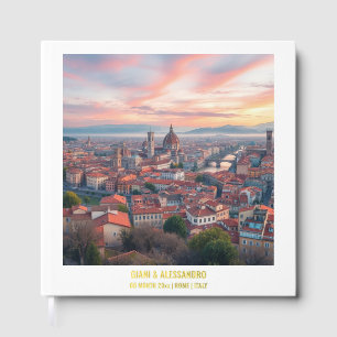 Livre D'or Foil Florence aquarelle Italie couples mariages