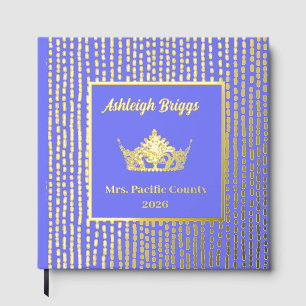 Livre D'or Foil Pageant Crown Photo Scrapbook avec texte avan