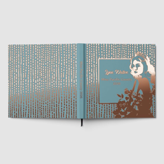 Livre D'or Foil Pageant Crown Photo Scrapbook-CSTM Titre Foil (Complet)