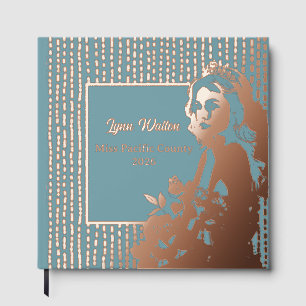 Livre D'or Foil Pageant Crown Photo Scrapbook-CSTM Titre Foil