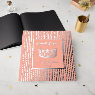 Livre D'or Foil Pageant Star Crown Photo Scrapbook avant text