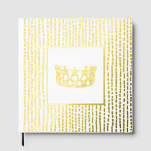 Livre D'or Foil Pageant Star Crown Photo Scrapbook-NO texte