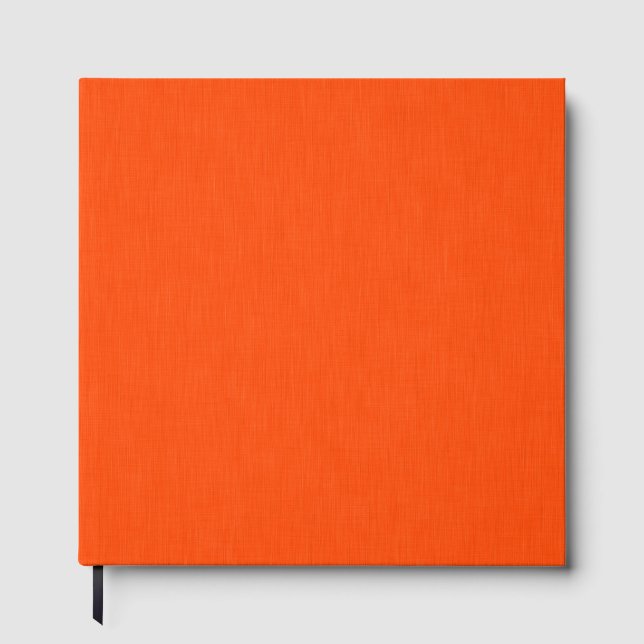 Livre D'or Fond orange texturé calme et simple (Recto)