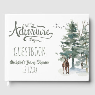 Livre D'or Forest Adventure Baby shower Boy