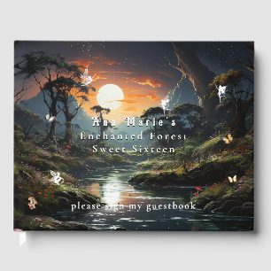 Livre D'or Forêt enchantée Fleuve Sun Fairies Papillons