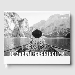 Livre D'or Forever in our Hearts Modern Custom Photo Memorial