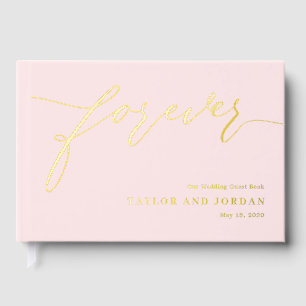Livre D'or Forever Love Editable Color Foil Guestbook