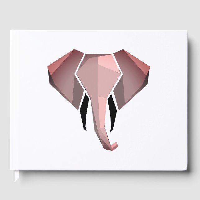 Livre D'or Formes simples Géométrie Tête d'éléphant (Recto)