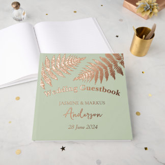 Livre D'or Fougères de forêt à l'extérieur pour mariage