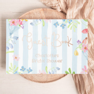 Livre D'or Fresh Off the Market Wildflower Stripes Aquarelle